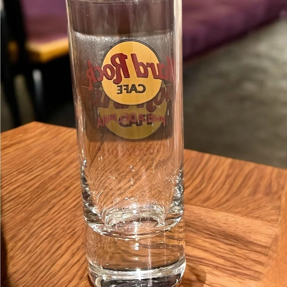 Hard Rock Cafe Philadelphia‎ Shot Glass Red Letter